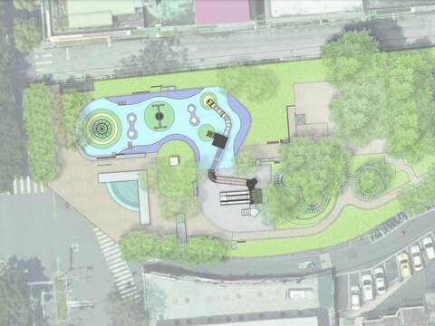 富民生態公園兒童遊戲場願景平面圖(圖片來源：臺北市政府工務局公園路燈工程管理處)