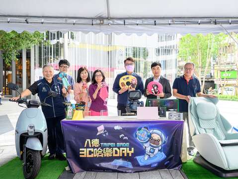 好禮三重抽活動,SYM新款機車、Panasonic按摩椅及SPY×FAMILY間諜家家酒周邊等超過9,000份好禮等您帶回家!(圖片來源:臺北市商業處)