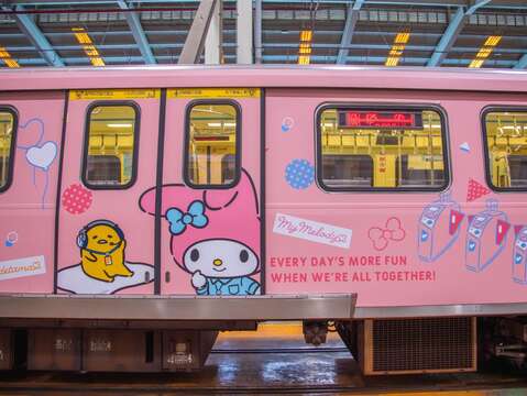臺北捷運攜手三麗鷗照片(圖片來源:臺北大眾捷運股份有限公司)