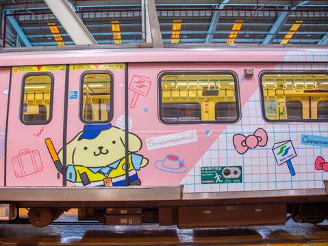 臺北捷運攜手三麗鷗圖片(圖片來源:臺北大眾捷運股份有限公司)