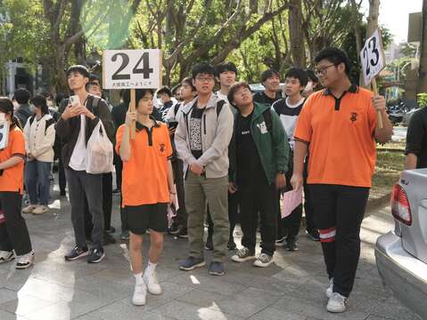 日生入校集合(圖片來源：臺北市政府教育局)