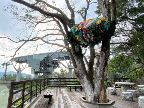 墨西哥藝術家 Lua Rivera作品《 灰喉山椒鳥巢 》(圖片來源：臺北大眾捷運股份有限公司)