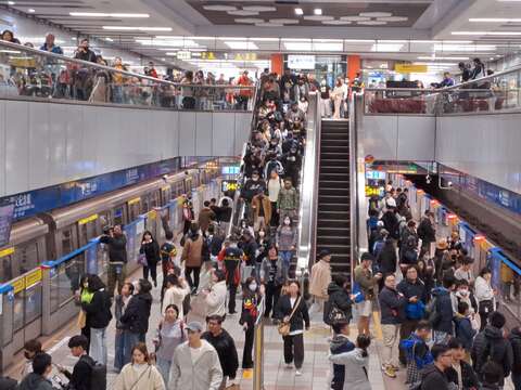 亞錦賽開幕戰疏運任務(圖片來源：臺北大眾捷運股份有限公司)