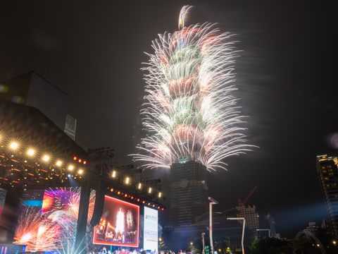 台北101璀璨煙火(圖片來源：台北市政府觀光傳播局)