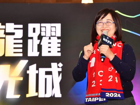 林奕華副市長介紹2024台北燈節龍躍光城(圖片來源：臺北市政府觀光傳播局)