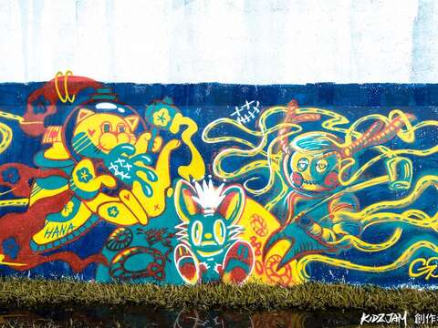 北市目前有7處合法的河濱塗鴉牆 現在又加碼多一處(圖片來源：臺北市政府工務局水利工程處)