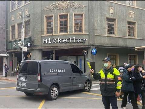 2024年貨大街交通管制圖(南京迪化口)(圖片來源：臺北市政府警察局大同分局)