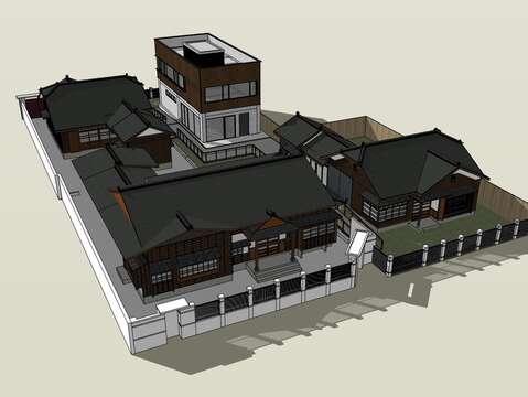 「齊東街53巷11號、13號及金山南路一段30巷12號修復工程」完工願景圖(圖片來源：臺北市政府文化局)
