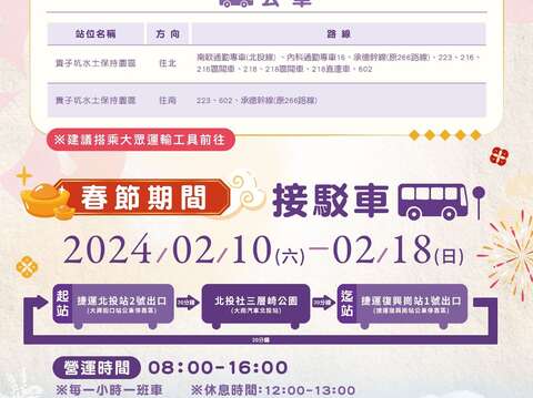 交通資訊(圖片來源：臺北市政府工務局公園路燈工程管理處)