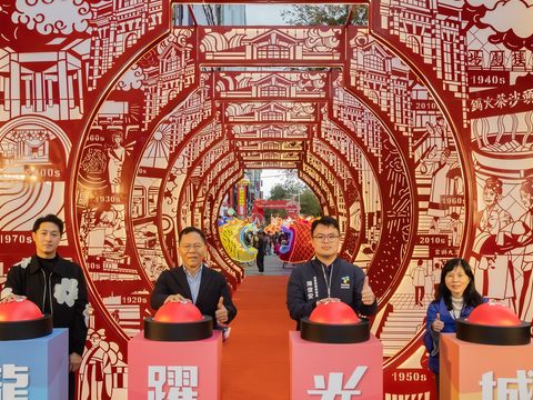 台北燈節第一階段登場，邀請民眾提前來感受年節氛圍(圖片來源：臺北市政府觀光傳播局)