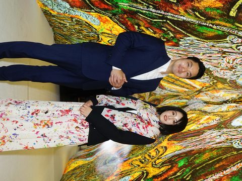 日本藝術家小松美羽非常開心參與台北燈節展出(圖片來源：臺北市政府觀光傳播局)