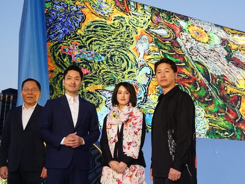 台北燈節將小松美羽畫作打造成立體作品(圖片來源：臺北市政府觀光傳播局)