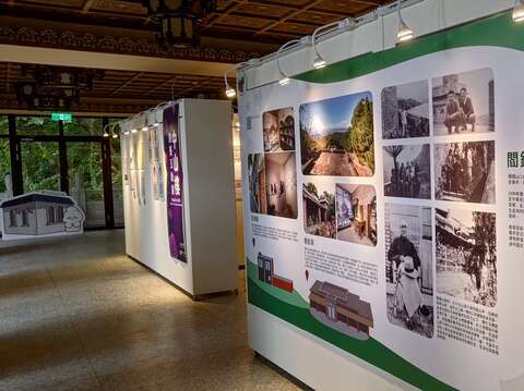 辛亥光復樓六館舍藝文展配合「花續陽明」的主題(圖片來源:臺北市政府工務局公園路燈工程管理處)