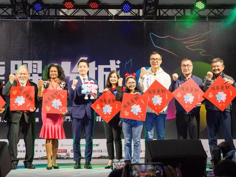 蔣萬安宣布2月17日也是2025世界壯年運動會正式報名的起跑日,年滿30歲即可報名,歡迎大家踴躍報名參加。(圖片來源:臺北市政府觀光傳播局)