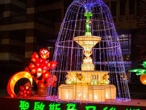 邦交國聖克里斯多福及尼維斯，透過充滿歷史意義及秀麗壯觀的噴泉，讓國內外遊客感受加勒比海國家的熱情與魅力(圖片來源：臺北市政府觀光傳播局)