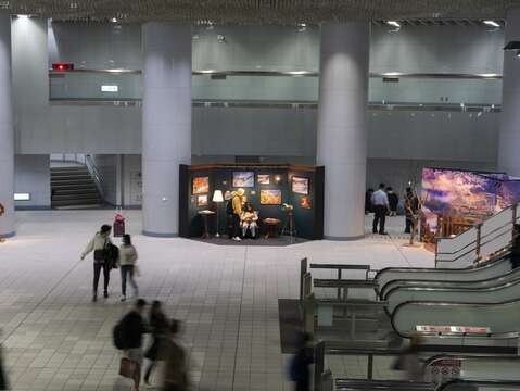 「療癒特急・只見線」攝影展的人流移動(圖片來源：臺北大眾捷運股份有限公司)