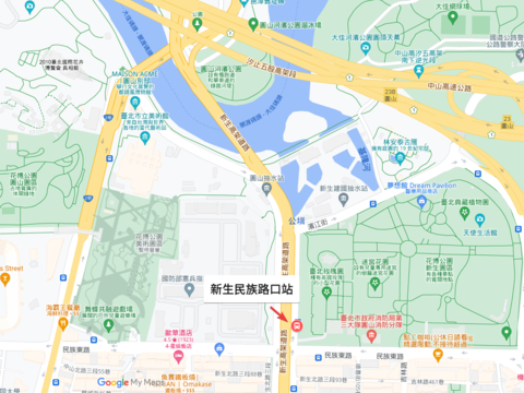 《2024臺北玫瑰展》接駁車上下車地點。(圖片來源：臺北市政府工務局公園路燈工程管理處)