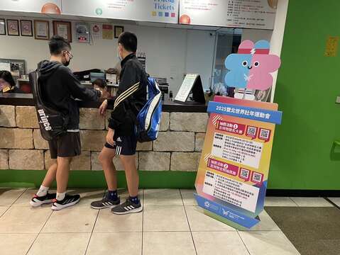 各運動中心提供2025世壯運報名資訊，歡迎女性朋友參與，藉此養成規律運動習慣。(圖片來源：臺北市政府體育局)