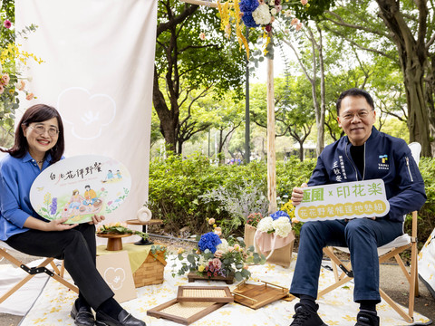 小椿日和市集與2024花伴野餐合作，推出花卉、文創及輕食為主的文創市集。(圖片來源：臺北市政府觀光傳播局)
