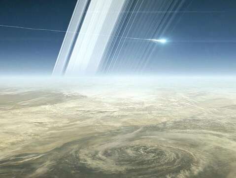 臺北天文館3月23日晚間19時舉辦「星空下的宇宙紀事」活動，邀請您在宇宙劇場的球幕上，一同探索土星(圖片來源：臺北市立天文科學教育館)