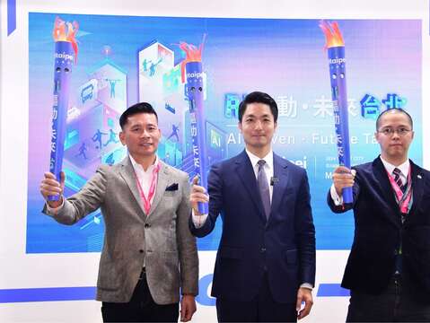 蔣萬安在致詞時表示，要將科技運用在市政上，讓臺北市政府成為以人為本的「服務型的政府」(圖片來源：臺北市政府秘書處媒體事務組)