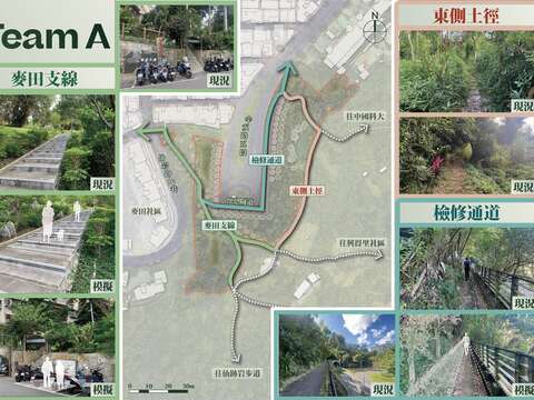 基地現況導讀(圖片來源：臺北市政府工務局公園路燈工程管理處)