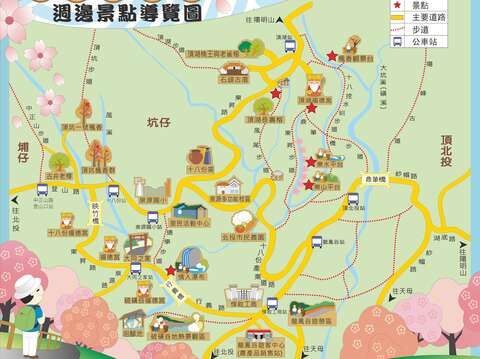 十八份水圳導覽地圖(圖片來源：臺北市政府工務局大地工程處)