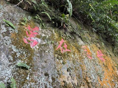 毋忘在莒巨岩(圖片來源：臺北市政府工務局大地工程處)