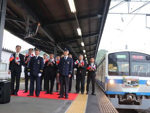 修善寺站發車儀式 合照(圖片來源：臺北大眾捷運股份有限公司)