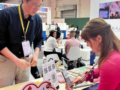 IMEX Frankfurt臺北市攤位受國外買家歡迎(圖片來源：臺北市政府觀光傳播局)