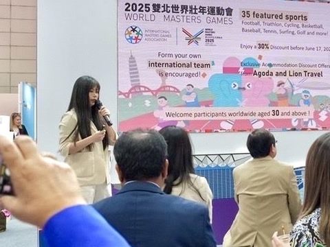 臺北市團隊向國際買家簡報介紹臺北的觀光與會展資源(圖片來源：Meet Taiwan)
