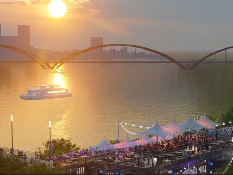 台北河畔新浪漫 關渡碼頭貨櫃市集5月21日盛大開幕(圖片來源：臺北市政府工務局水利工程處)