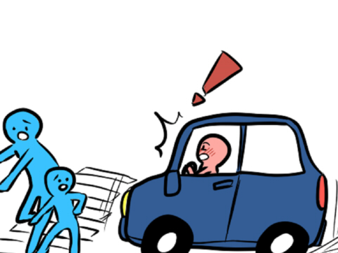 反應變慢而來不及剎車