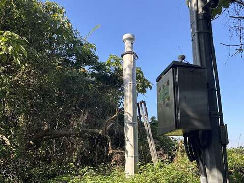 坡地雨量站(圖片來源：臺北市政府工務局大地工程處)
