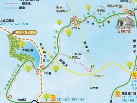 內溝溪生態展示館地圖