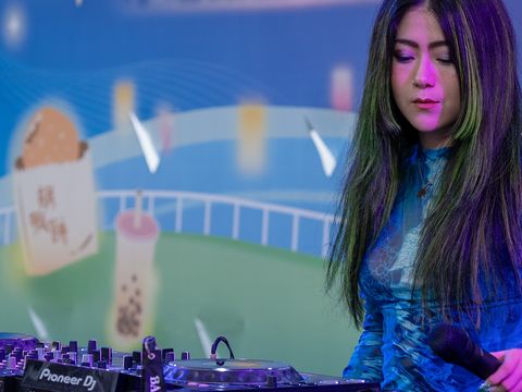 台北水舞嘉年華6月30日閉幕演唱會，DJ RAYRAY電音秀開場(圖片來源：臺北市政府觀光傳播局)
