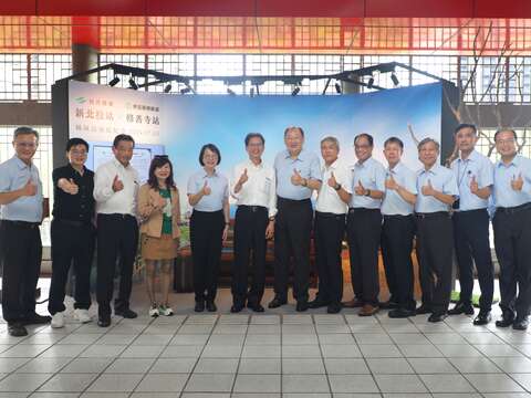 即日起至9月30日止，捷運新北投站特別設置「伊豆箱根鐵道美景」拍照打卡區，歡迎大家前來欣賞打卡(圖片來源：臺北大眾捷運股份有限公司)