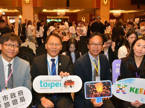 四市以「NEXT TRAVEL 4 CITY 」向韓國觀光產業業者及媒體宣傳北臺灣的一站式旅遊魅力與觀光亮點(圖片來源：臺北市政府觀光傳播局)