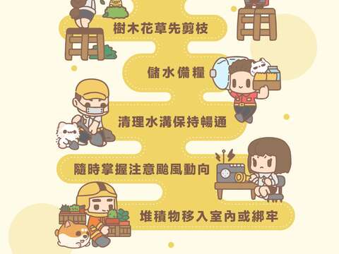 防颱宣導(圖片來源：臺北市松山區公所)