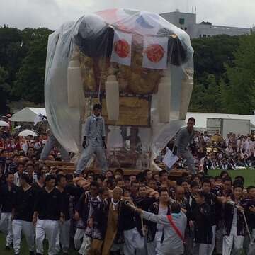 大神輿總練演練現場，各地區神轎演練
