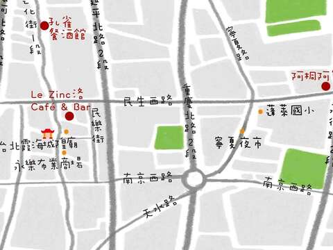 大稻埕地圖插圖