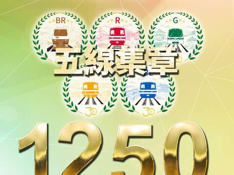 已有1,250位捷運會員，完成109個車站章蒐集任務。(圖片來源：臺北大眾捷運股份有限公司)