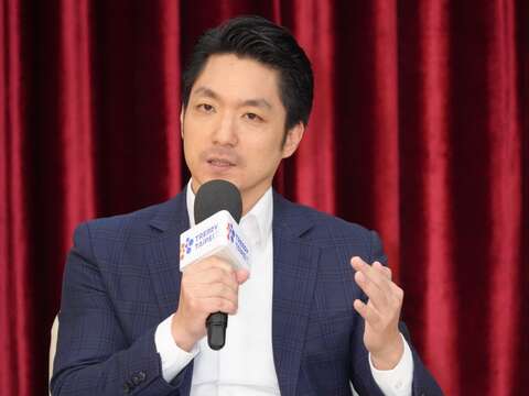 蔣萬安表示，活動期間將舉辦跨界論壇，邀請各界知名人士，共同探討音樂、電影、戲劇、設計及科技等領域的跨界合作，並進行深度交流。(圖片來源：臺北市政府秘書處媒體事務組)