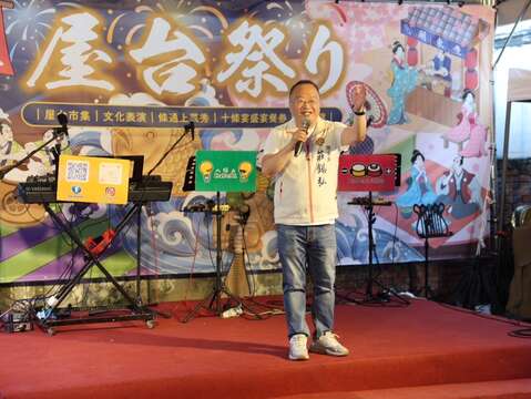 臺北市條通商圈發展協會莊錫弘理事長致詞(圖片來源：臺北市商業處)