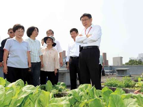 田園城市是柯P新政的重點項目之一,希望打造綠色健康的台北。(潘俊霖攝)