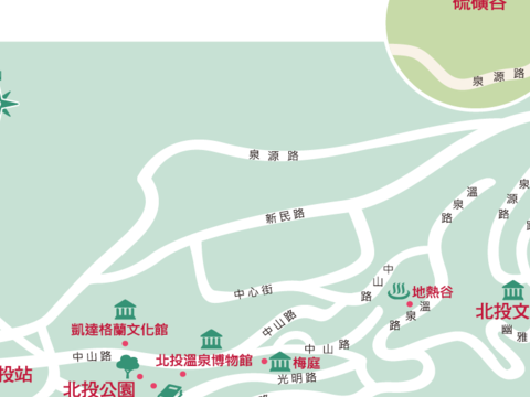 北投小地圖(Mika繪)