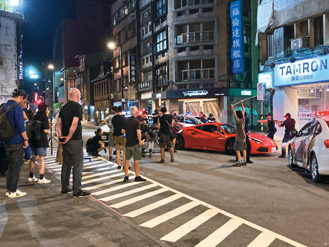 《台北追緝令》(2024)工作照,攝於北門廣場旁延平南路口。