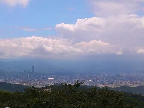 望盡臺北盆地風情美景(圖片來源：臺北市政府工務局公園路燈工程管理處)