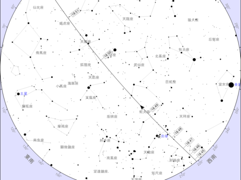 20240910_ISS路徑圖(圖片來源：臺北市立天文科學教育館)