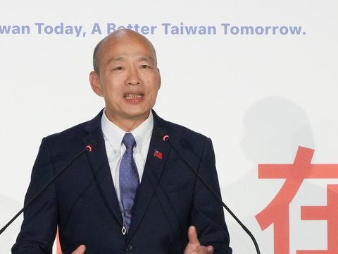 慶籌會主任委員暨立法院長韓國瑜強調國慶晚會是國家重要慶典，希望藉此重新喚醒海內外所有好朋友對中華民國的熱愛。(圖片來源：臺北市政府觀光傳播局)